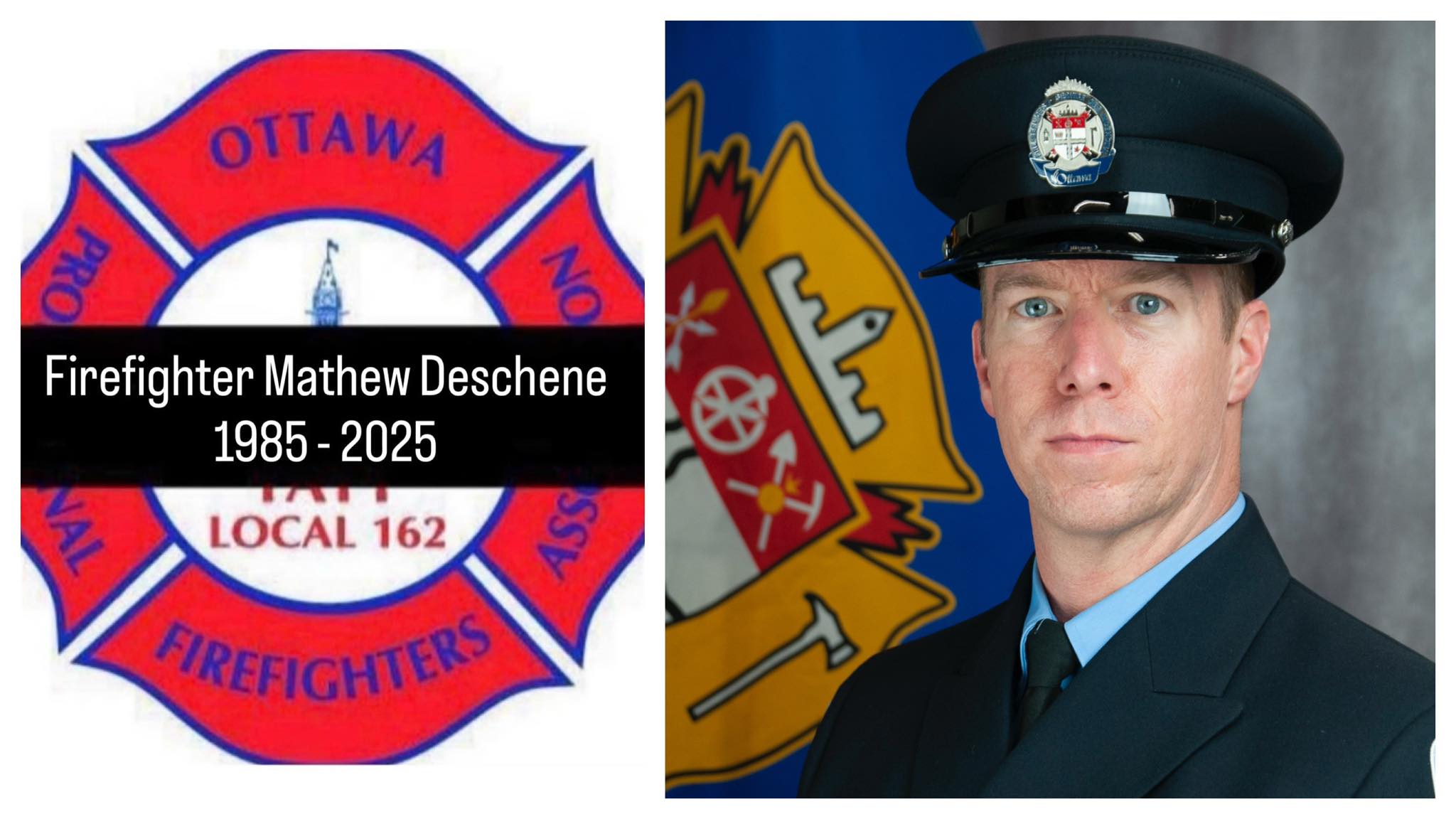 Mathew Deschene Suicide, Ottawa Firefighter Death, First Class Firefighter has died